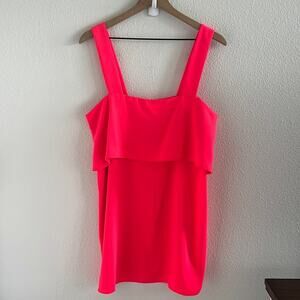 Revolve Amanda Uprichard New York Anderson Dress Hot Pink Statement M